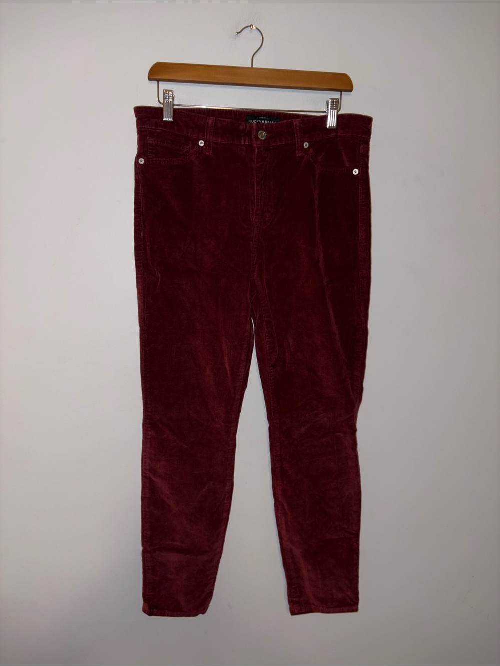 Lucky Brand | Burgundy Corduroy Pants